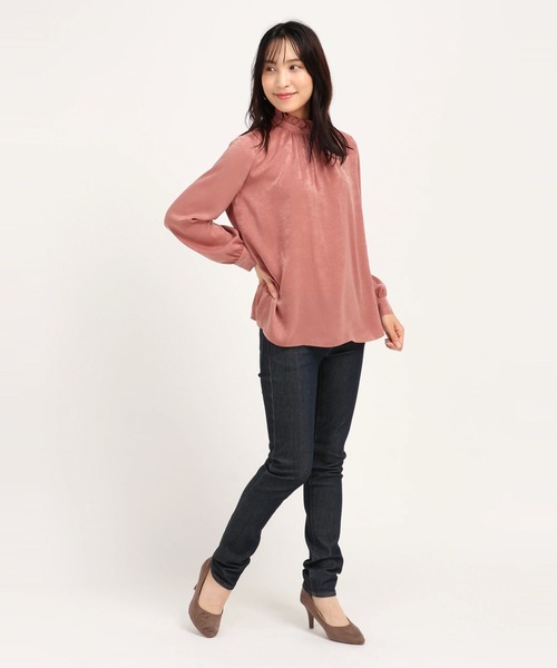 【ハイネック】 シャツ ブラウス マロンサテン シャツ・ブラウス ZOZOTOWN PayPayモール店 - 通販 - PayPayモール シャツ