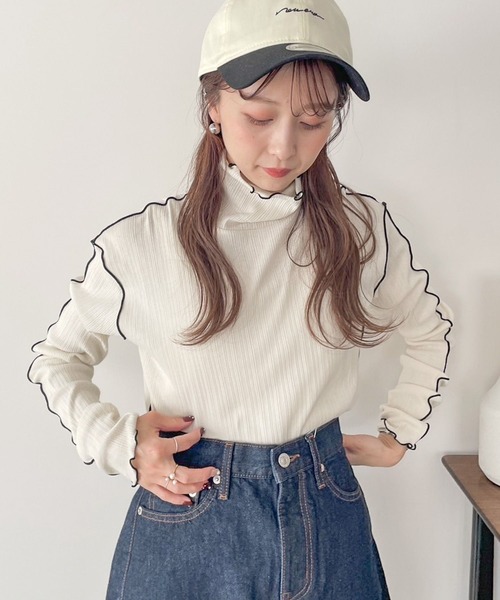 hig1003ページ‼️ LOWRYS FARM（ローリーズファーム） tシャツ メローテレコタートルLS