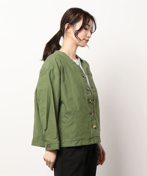 21新入荷 ジャケット ミリタリージャケット ノーカラーミリタリージャケット4 478円 Aynaelda Com
