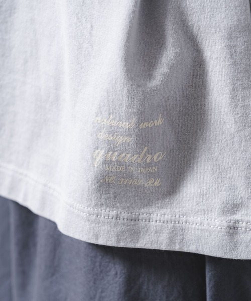 tシャツ 40/2CM天竺クルーネックtee レディース quadro tシャツ 40/2CM天竺クルーネックtee レディース