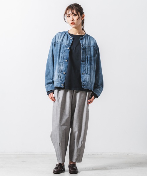 quadro tシャツ 40/2CM天竺クルーネックtee レディース