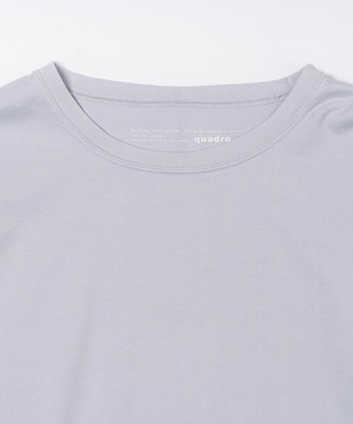 tシャツ 40/2CM天竺クルーネックtee レディース quadro tシャツ 40/2CM天竺クルーネックtee レディース