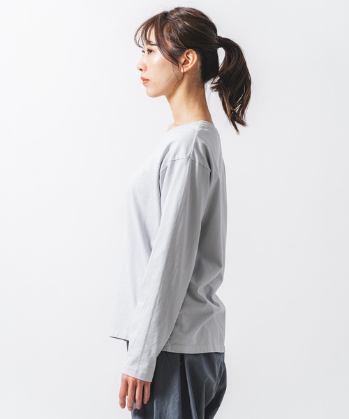 tシャツ 40/2CM天竺クルーネックtee レディース quadro tシャツ 40/2CM天竺クルーネックtee レディース