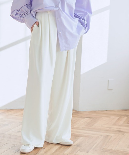 RASW（ラス） スラックス パンツ 「RASW」ダブルタックドレープワイド