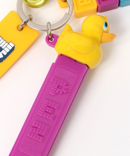 じゃらじゃらキーホルダー♡ＰＥＺ♡PLAZA限定♡デコパーツプラ板♡no.502 じゃらじゃらキーホルダー♡マリオ♡スター♡プラ板パーツ♡no