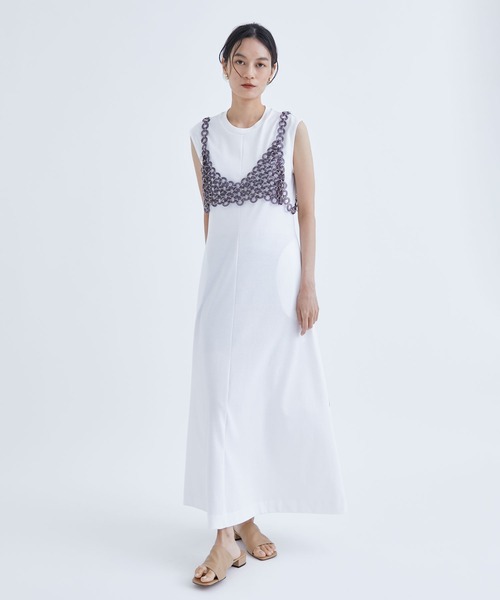 CINOH（チノ） ワンピース 「CINOH/チノ」別注 no sleeve long one