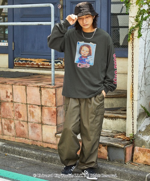 MONO-MART tシャツ 「CHUCKY」別注 チャッキーフォト＆袖ロゴ