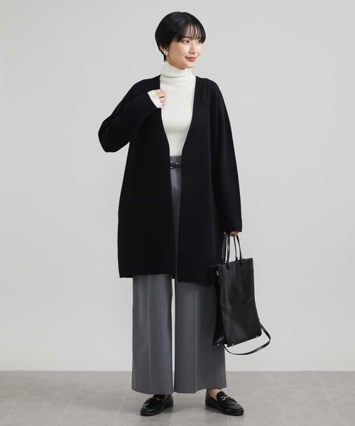 MICHEL KLEIN（ミッシェルクラン） パンツ 2WAYストレッチハイウエスト
