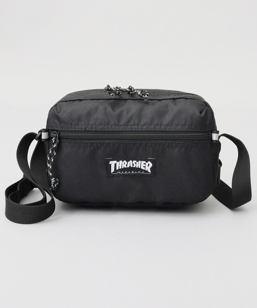THRASHER ショルダーバッグ 撥水加工 横型 ミニショルダーポーチ