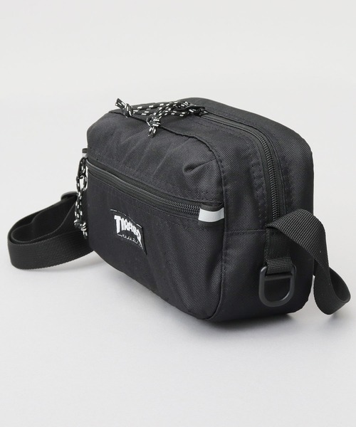 THRASHER ショルダーバッグ 撥水加工 横型 ミニショルダーポーチ