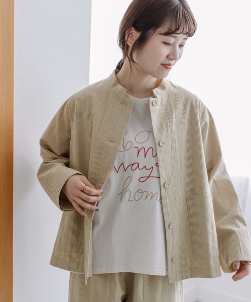 POU DOU DOU｜メッセージ刺繍シャツジャケット | Rakuten