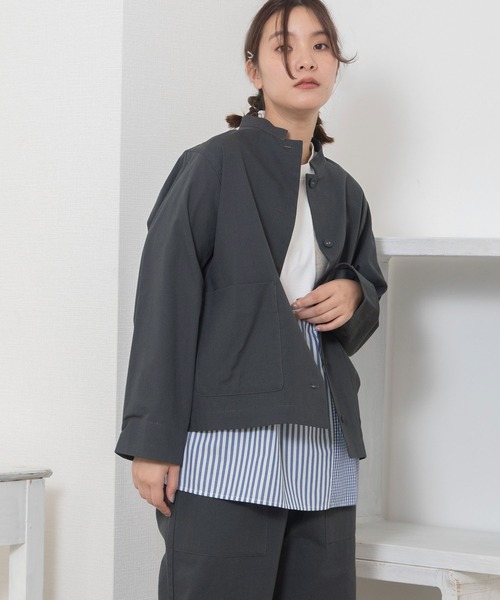 【新品★】POU DOU DOU(プードゥドゥ)／スタンドカラーシャツジャケット スタンドカラージャケット | プードゥドゥ(POU DOU DOU