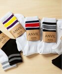 靴下 ANVILコットンクルーソックス メンズの詳細画像5