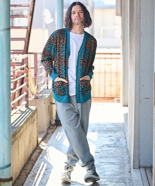 CAMBIO（カンビオ） カーディガン mcg3433- レオパード×チェック柄