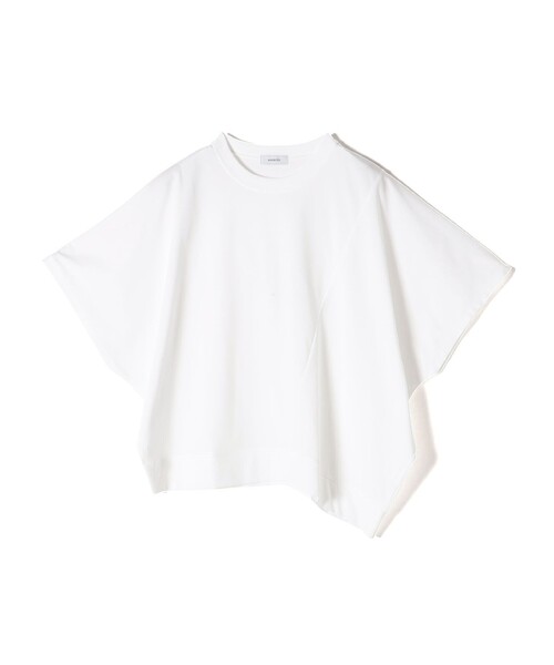 tシャツ assiette:「手洗い可能」プレミアム 天竺 ワイド レディース