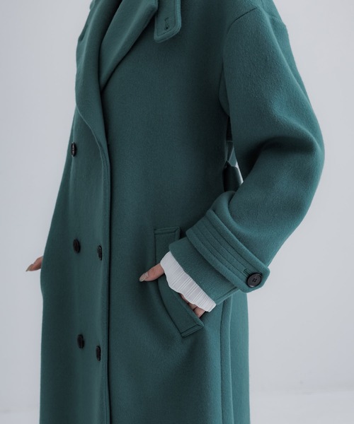 United Tokyo 深緑 日本製 ウール チェスターコート N550 UNITED TOKYO（ユナイテッドトウキョウ） チェスターコート 1 ブラック