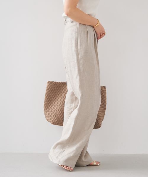 OGLINEN タックパンツ（スラックス）｜Deuxieme Classe