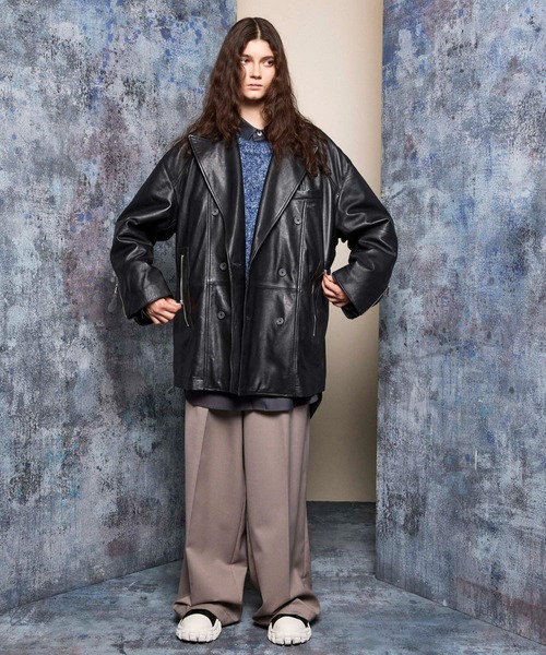 MAISON SPECIAL pコート ピーコート 「UNISEX」Sheep Leather