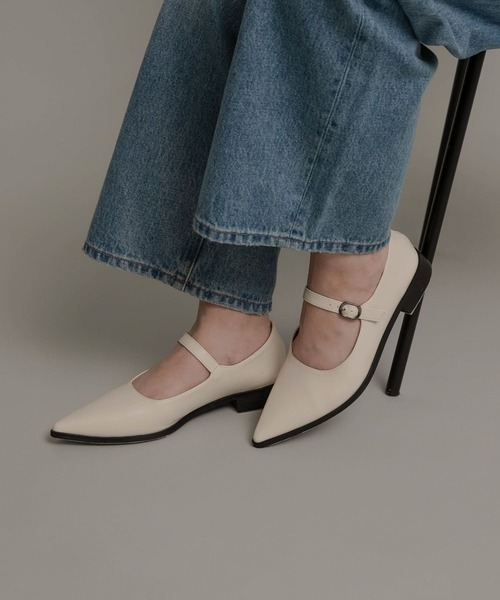 MOHI　撥水ストラップフラットシューズ　【OFF WHITE】 セール】MOHI 撥水ストラップフラットシューズ（その他シューズ