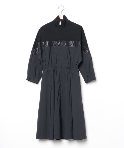 MONCLER」 7分袖ワンピース 38 ブラック レディース : 86118038 