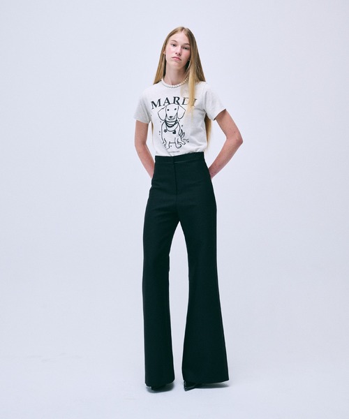 tシャツ SLIM TSHIRT SWING THE TAIL DDANJI PEARL NECKLACE レディース SLIM TSHIRT SWING THE TAIL DDANJI PEARL NECKLACE（Tシャツ