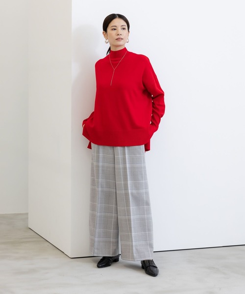 Elura パンツ ウールライクワイドパンツ「低身長サイスあり