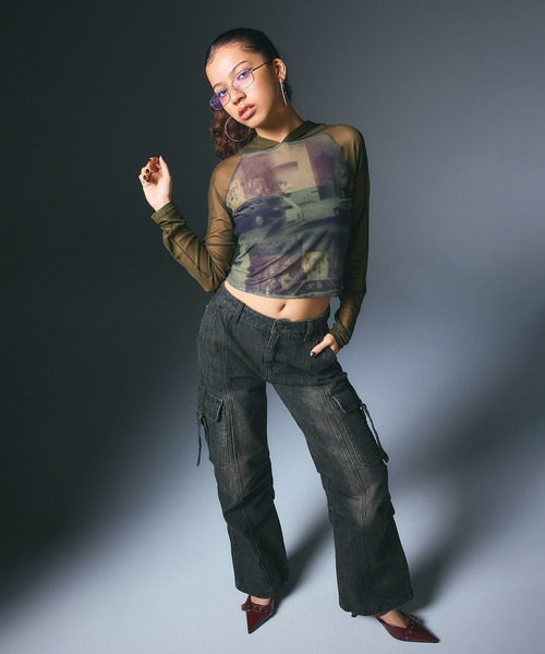X-girl LOW RISE CARGO DENIM エックスガール　新品 X-girl LOW RISE CARGO DENIM エックスガール新品