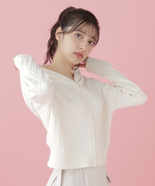JILL by JILL STUART UV加工ロゴ刺しゅうニットパーカー 楽天市場】【SALE／30%OFF】◇UV加工ロゴ刺しゅうニットパーカー