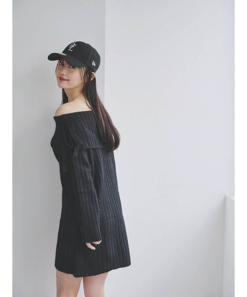 dazzlin ワンピース 「ZOZOTOWN限定」リボンオフショルニット