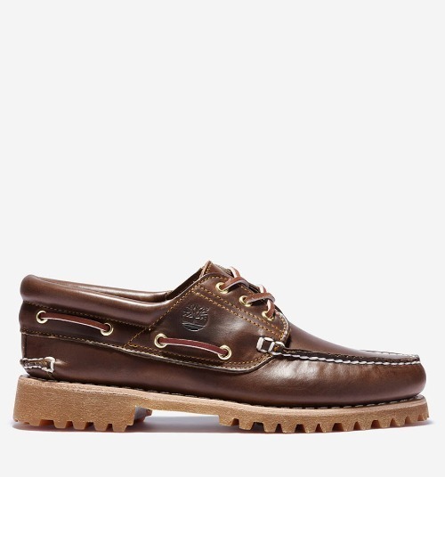 靴 90s  Timberland 3-EYE Vintage 90s Timberland 3 Eye Classic Lug Moc Toe Boat Shoes