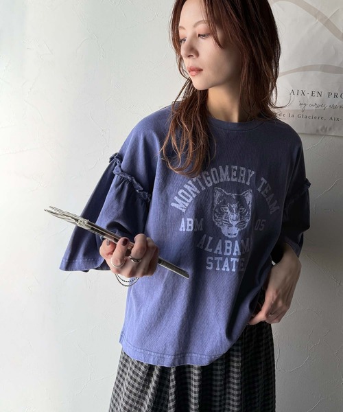classicalelf tシャツ 甘さも強さもこの一枚で。綿100％袖フリル