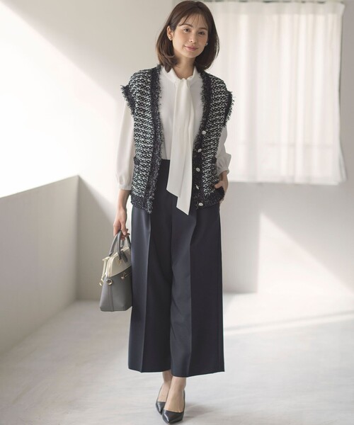 FREAK'S STORE ベスト ジレ カットフリンジベスト レディース