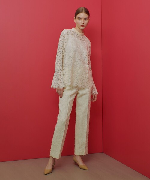 ブラウス シャツ 「LOULOU WILLOUGHBY」パールネックレースブラウス レディース LOULOU WILLOUGHBY ブラウス シャツ 「LOULOU WILLOUGHBY