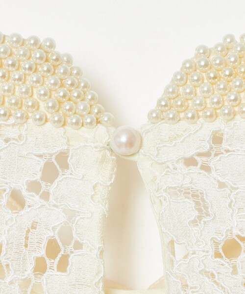 ブラウス シャツ 「LOULOU WILLOUGHBY」パールネックレースブラウス レディース allureville｜【LOULOU WILLOUGHBY】パールネックレースブラウス