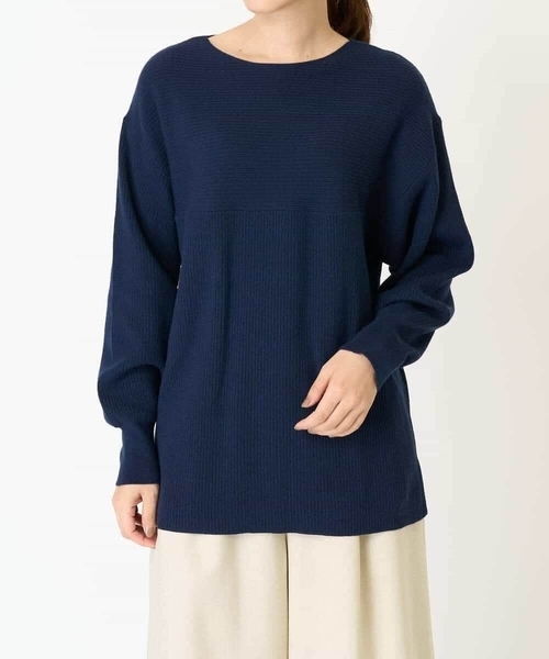 a.v.v（アー・ヴェ・ヴェ） ニット セーター 「WEB限定/洗える」切替