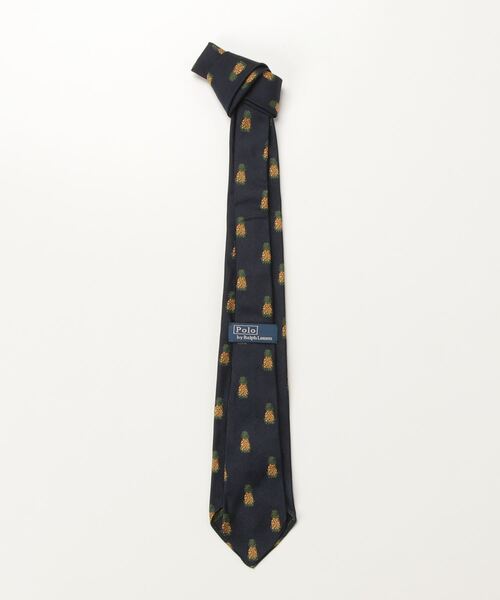 Ralph Lauren クッキークレスト ヴィンテージ ネクタイ 菱屋製 90's POLO by Ralph Lauren(ポロラルフローレン) シルクネクタイ