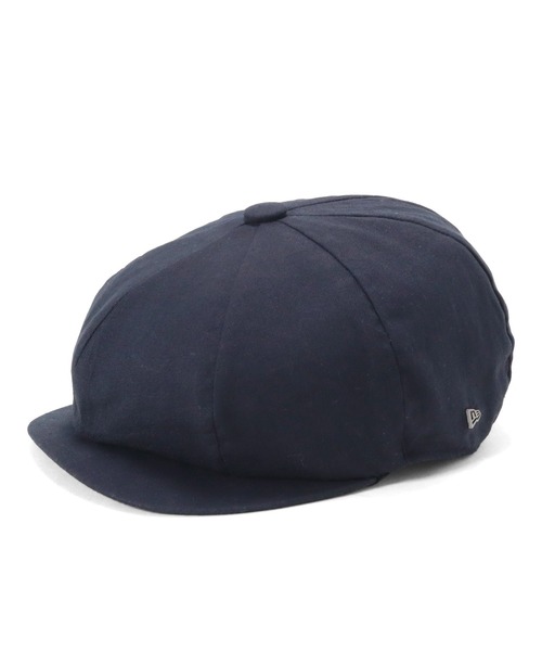 キャスケット 帽子 キャップ　ネイビー NEW ERA 帽子 キャスケット ニューエラ コットンフラックス 綿麻