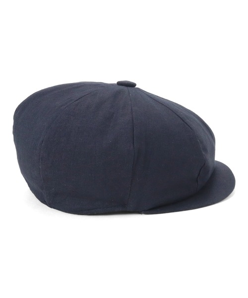 極美品18SS アットラスト リネン ハンチング キャスケット 茶1219N▲ NEW ERA 帽子 キャスケット ニューエラ コットンフラックス 綿麻