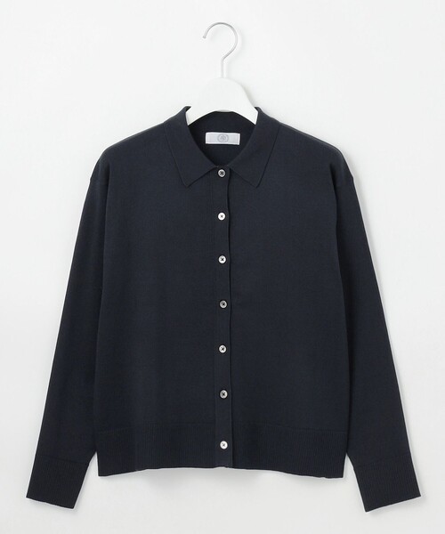 J.PRESS LADIES 【洗える】ニットポロ カーディガン M J.PRESS｜【洗える】ニットポロ カーディガン | Rakuten Fashion(楽天