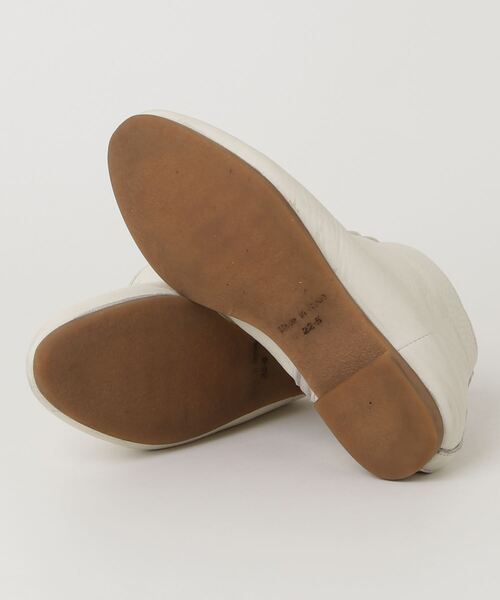 「ENあしながおじさん」 ショートブーツ 22.5cm アイボリー レディース_画像3