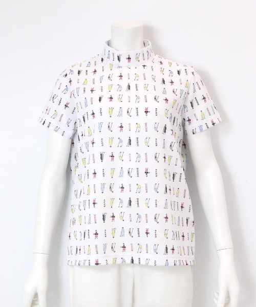 Picone CLUB（ピッコーネクラブ） tシャツ 半袖 ゴルフピコ柄プル
