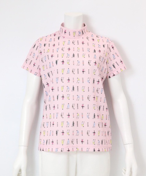 Picone CLUB（ピッコーネクラブ） tシャツ 半袖 ゴルフピコ柄プル