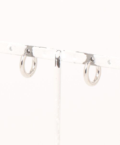 4℃ HOMME+ シルバーフープピアス 4℃ HOMME+ ピアス シルバー フープ メンズ レディース