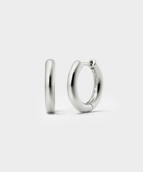 4℃ HOMME+ シルバーフープピアス 4℃ HOMME+ ピアス シルバー フープ メンズ レディース