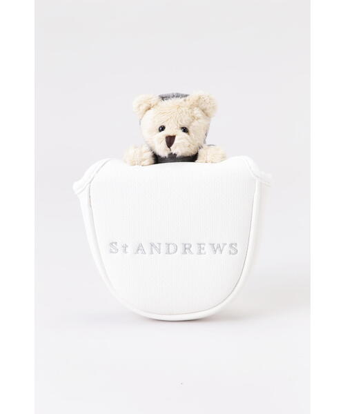 St.Andrews - 未使用　タグ付き　St ANDREWS パター用マレット用ヘッドカバー　クマ付 St.Andrews - 未使用 タグ付き St ANDREWS パター用マレット用