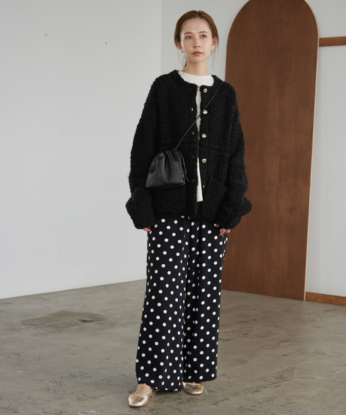 SLOBE IENA（スローブイエナ） ツイードジャケット FREE アイボリー