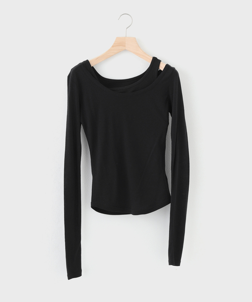 tシャツ 「Geek Office / ギークオフィス」NACHE/ ナチェ ミクスト レイヤード ロングスリーブ レディース