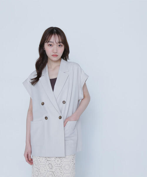 NATURAL BEAUTY BASIC コート アウター ダブルブレストボクシー