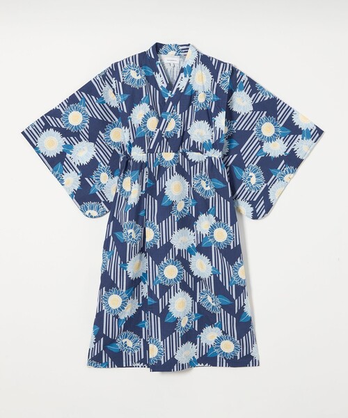 M　グリーンレーベルリラクシング　キッズ浴衣　2点 M グリーンレーベルリラクシング キッズ浴衣 2点 green label
