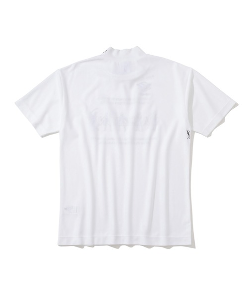 MARK LONA カラフルロゴシャツ ホワイト MARK&LONA マークアンドロナ 20SS 日本製 Titan Mock Neck Tee